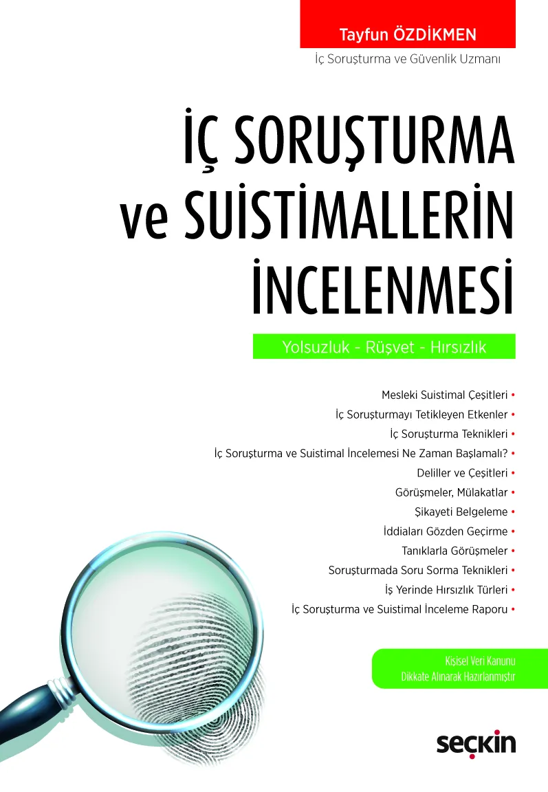 İç Soruşturma ve Suistimallerin İncelenmesi – 2019